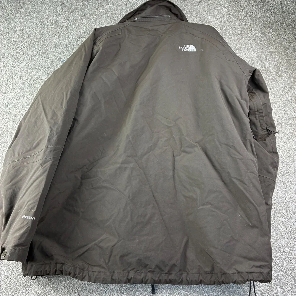 The North Face Mens HyVent Triclimate 3-in-1 Jacket Brown Parka‎ XL Winter WARM